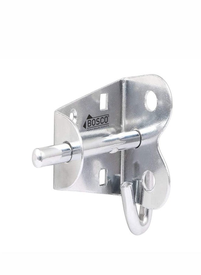 BOSCO® Locking Bolt Set of 2 | Heavy Duty Tower Bolt Latch Lock for Door, Window, Bathroom, Kitchen, Home & Office | MS Chrome Finish | Easy to Install | Premium Door Fittings - Image 2